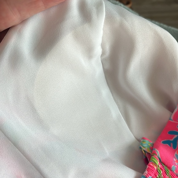 Lilly Pulitzer Scarlet Stretch Faux Wrap Dress in Pink Isle Shell Me 🐚 💗 - Picture 7 of 8